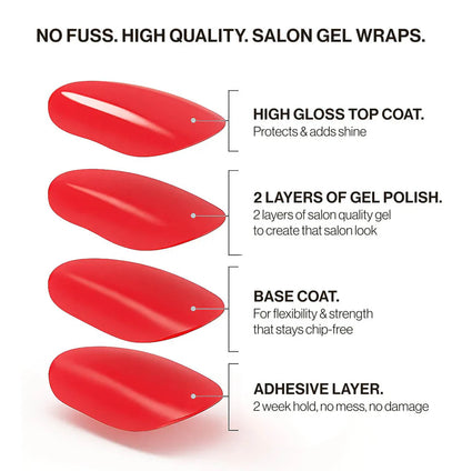 Tortoiseshell (Non-UV Nail Wraps) - Delune 
